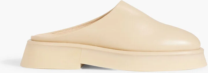 Rosa leather mules