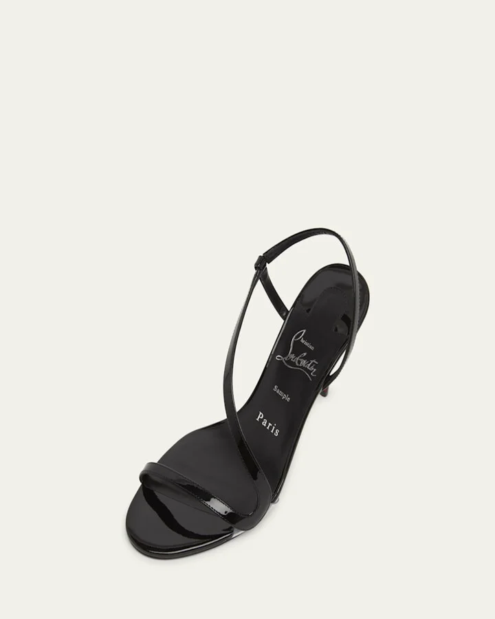 Rosa Z Patent Red Sole Sandals - Image 2