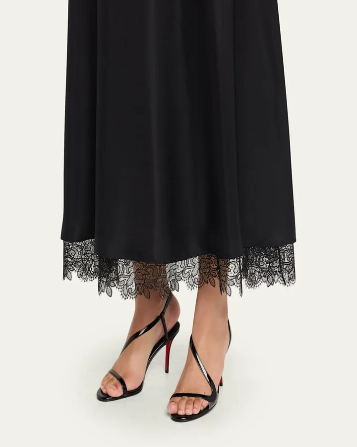 Rosa Z Patent Red Sole Sandals - Image 6