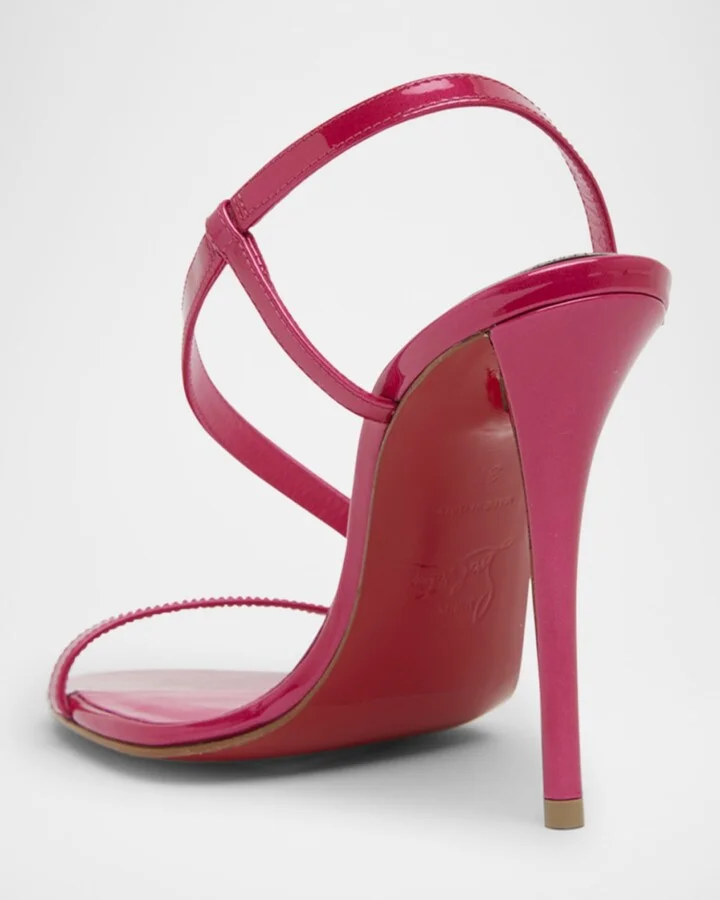 Rosa Z Patent Red Sole Sandals - Image 4