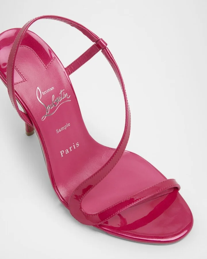 Rosa Z Patent Red Sole Sandals - Image 5