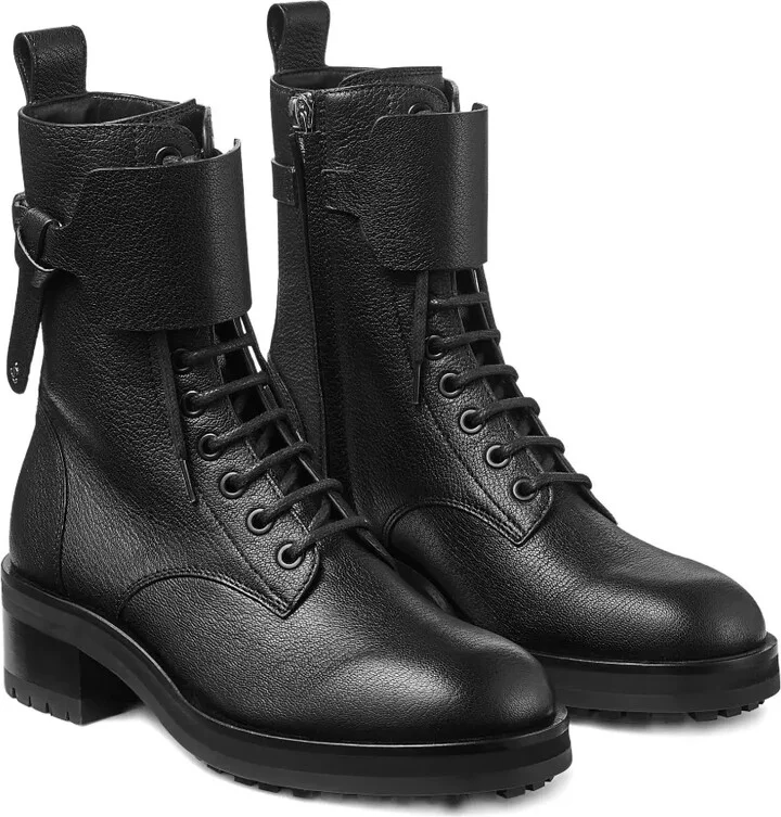 Rosabel leather lace-up combat boots - Image 2