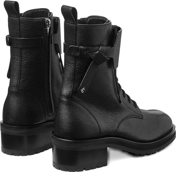 Rosabel leather lace-up combat boots - Image 3