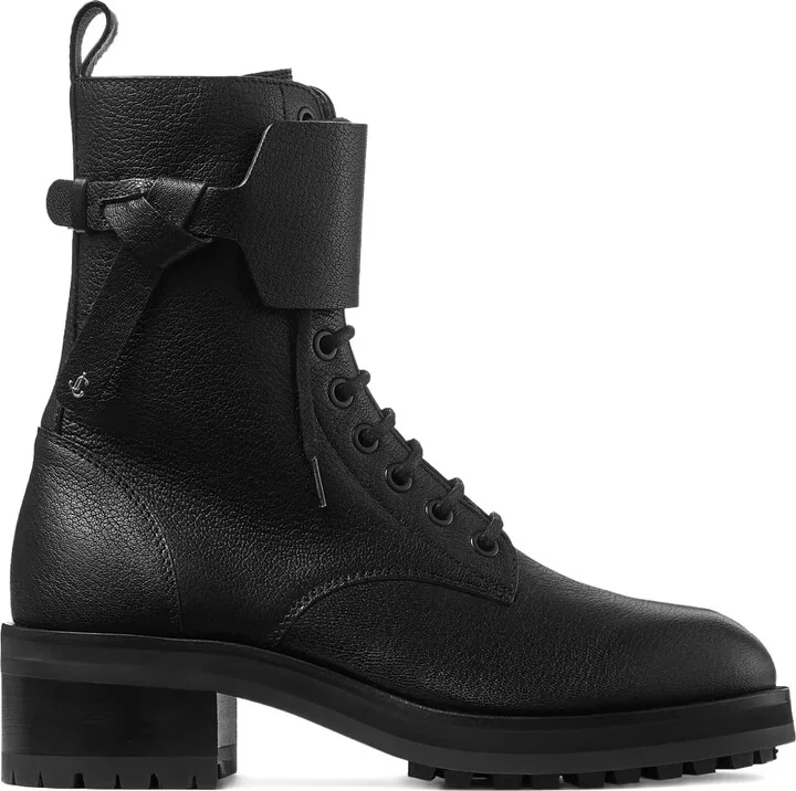 Rosabel leather lace-up combat boots