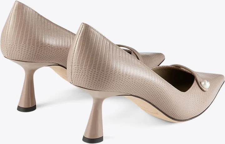 Rosalia 65 Lizard Print Leather Pumps - Image 2