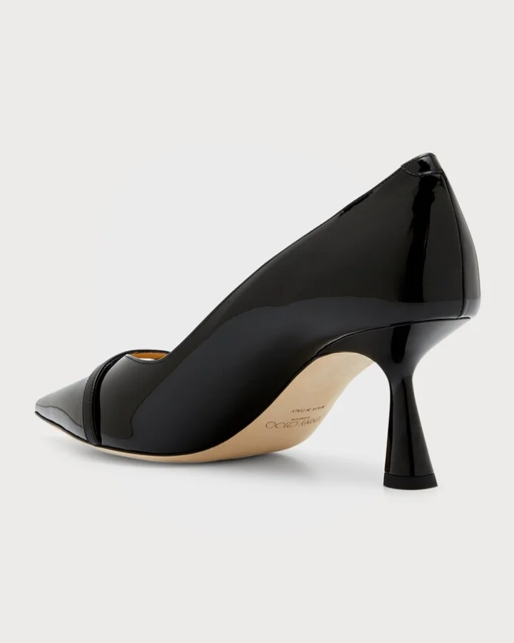 Rosalia Patent Pearly-Strap Pumps - Image 2