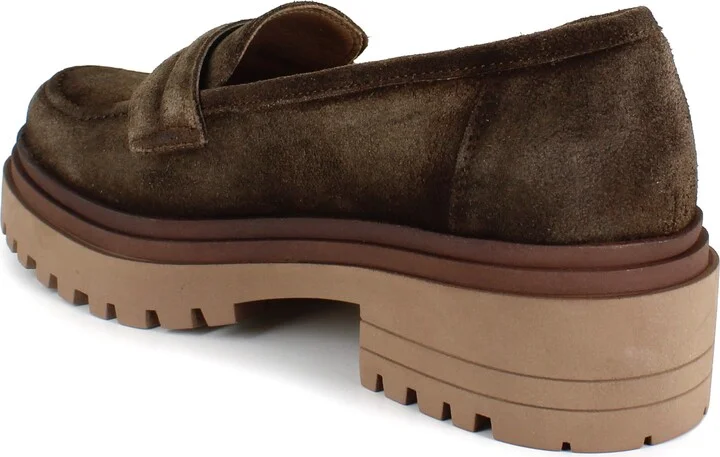 Rosalia Water Resistant Suede Lug Sole Loafer - Image 2