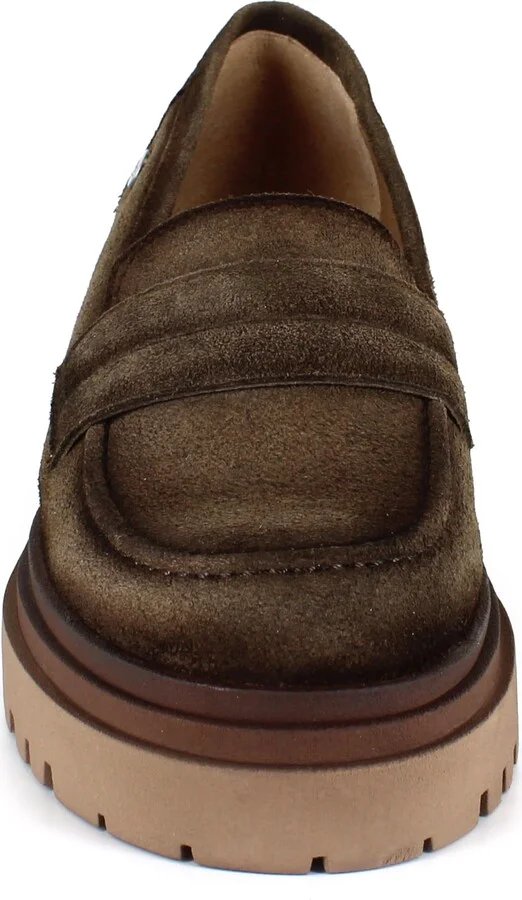 Rosalia Water Resistant Suede Lug Sole Loafer - Image 4