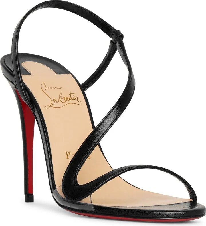 Rosalie 100 black leather sandals - Image 3
