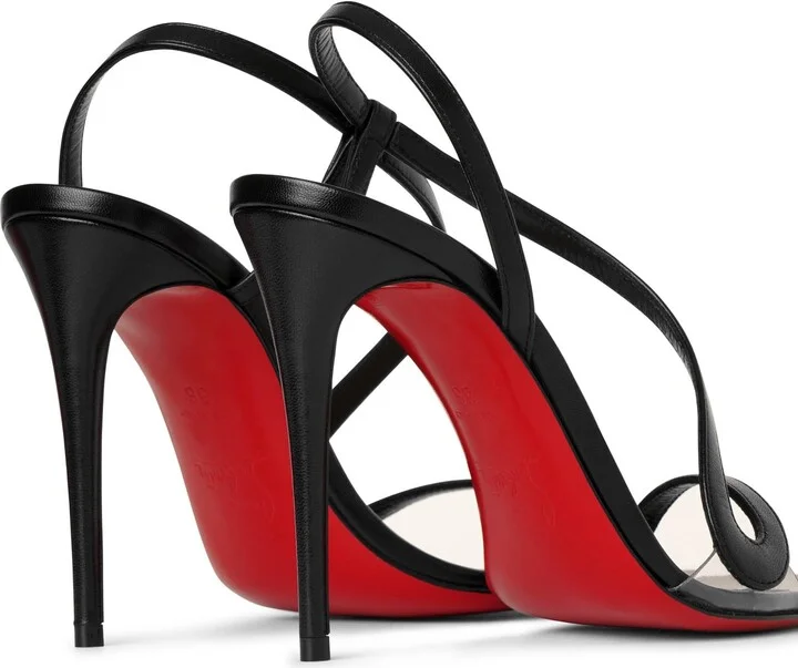 Rosalie 100 black leather sandals - Image 5
