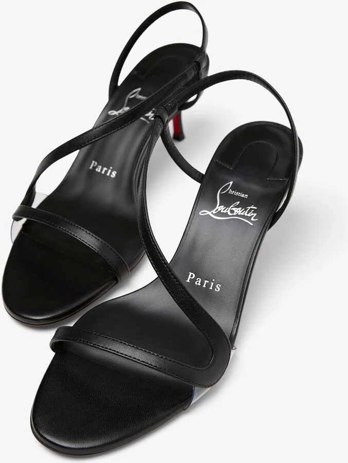Rosalie 55 black leather sandals - Image 4