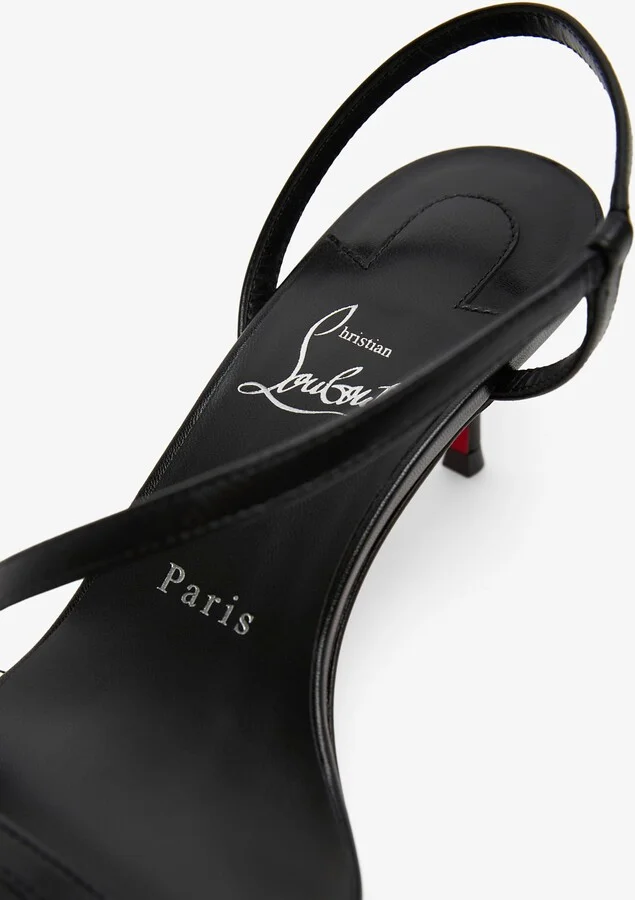 Rosalie 55 black leather sandals - Image 5