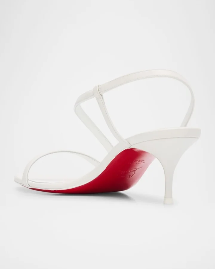 Rosalie Leather Red Sole Slingback Sandals - Image 6