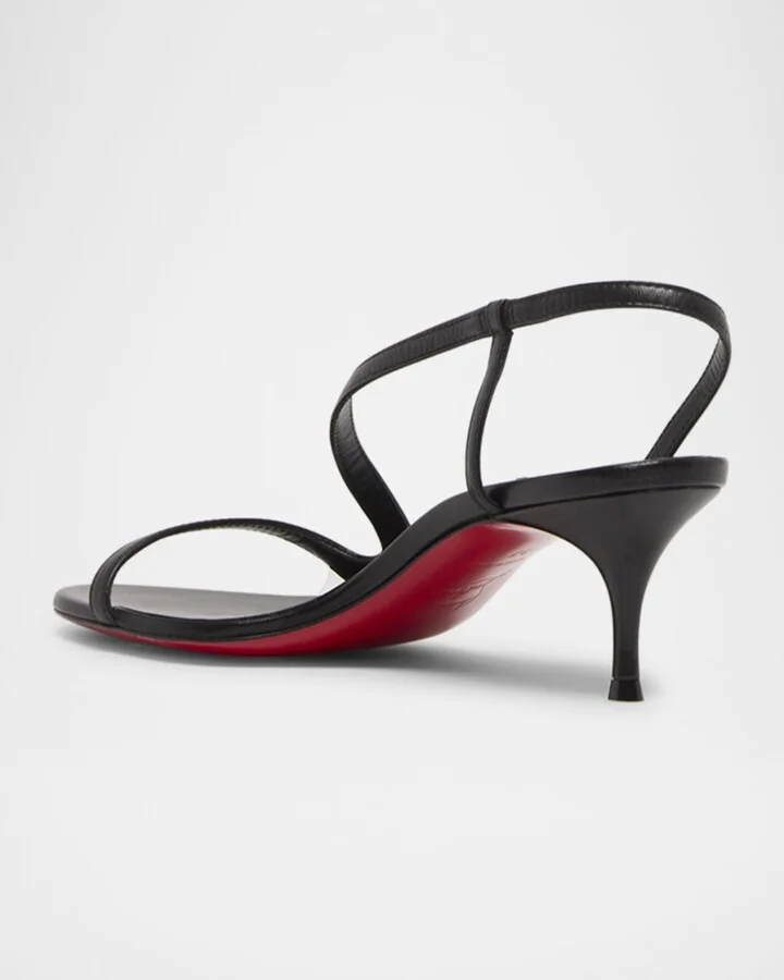 Rosalie Leather Red Sole Slingback Sandals - Image 7