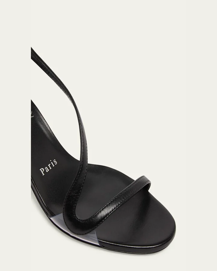 Rosalie Leather Red Sole Slingback Sandals - Image 5