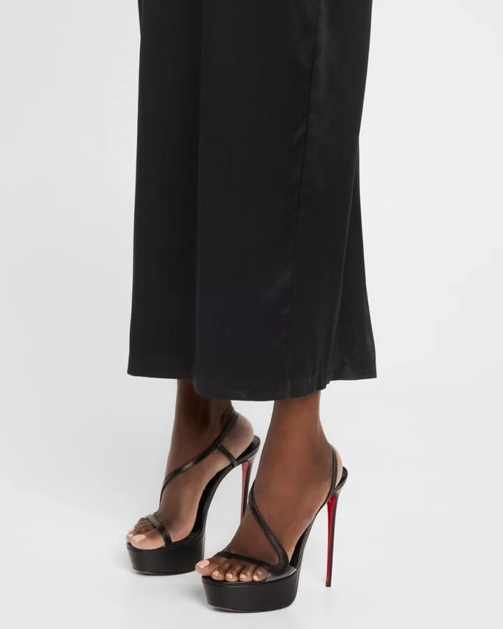 Rosalie Red Sole Platform Slingback Sandals - Image 6