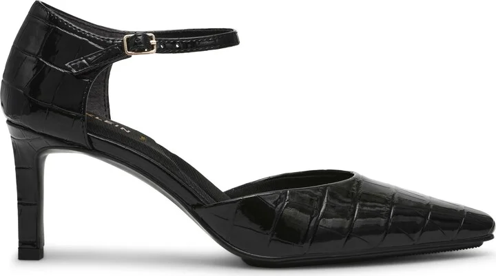 Rosalind Croc Embossed Ankle Strap Sandal - Image 3