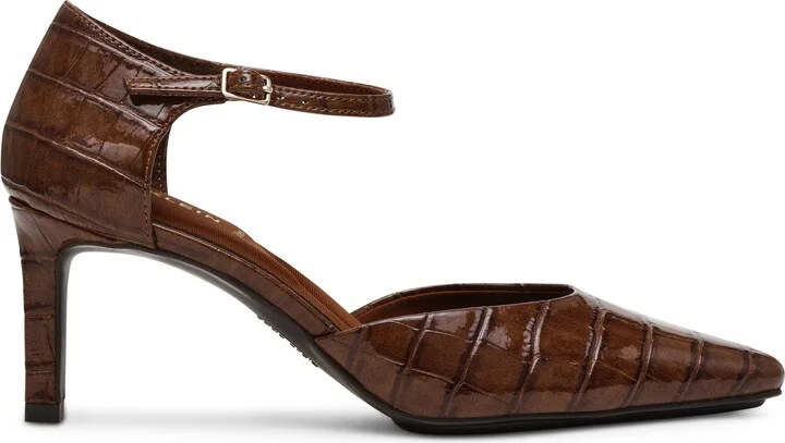 Rosalind Croc Embossed Ankle Strap Sandal - Image 10