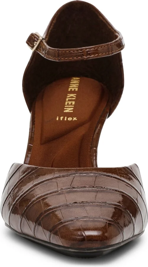 Rosalind Croc Embossed Ankle Strap Sandal - Image 11