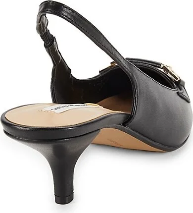 Rosalyn 64MM Leather Slingback Pumps - Image 3
