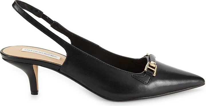 Rosalyn 64MM Leather Slingback Pumps