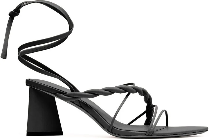 Rosamund Strappy Twist Heel In Colour Black Size 35