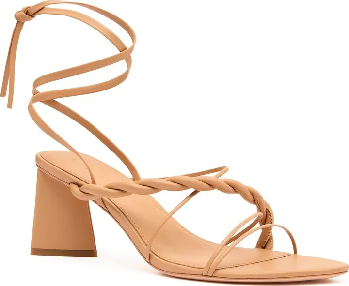 Rosamund Strappy Twist Heel In Colour Sand Beige Size 35 - Image 3