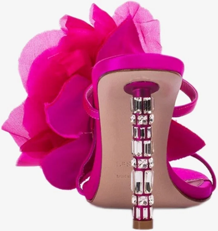 Rose 110 Satin Sandals - Image 2