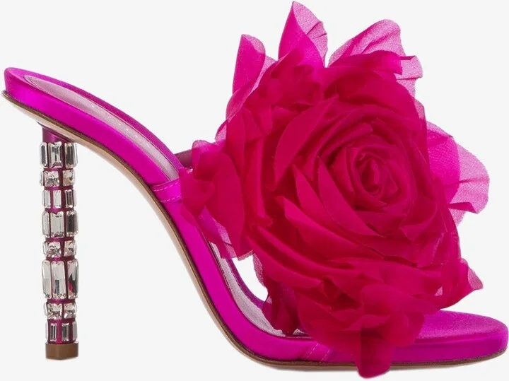 Rose 110 Satin Sandals