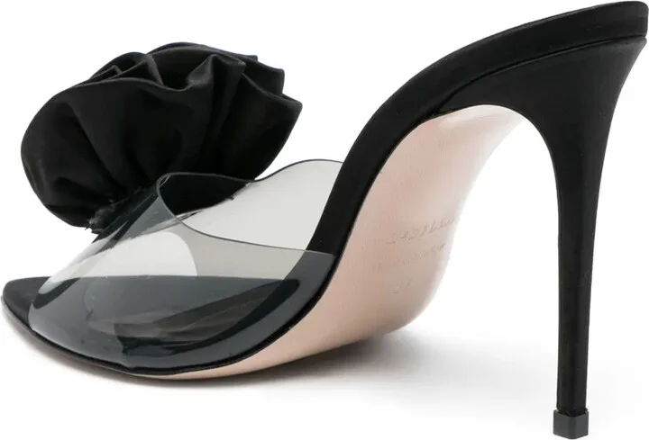 Rose 110mm floral-appliqué sandals - Image 3
