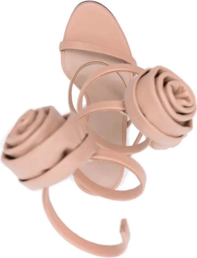 Rose 110mm spiral-design sandals - Image 4