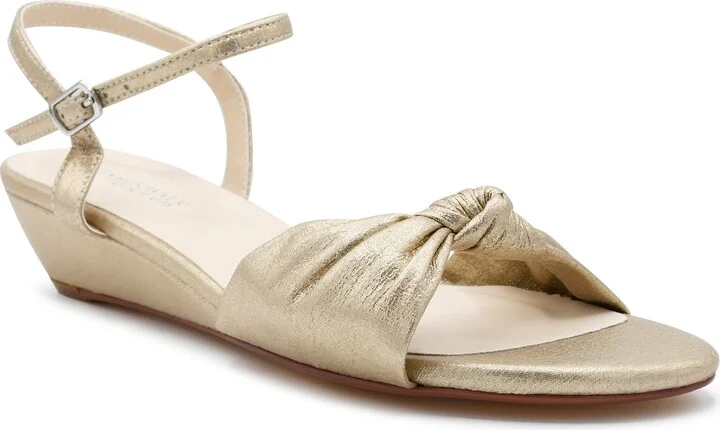 Rose Ankle Strap Wedge Sandal