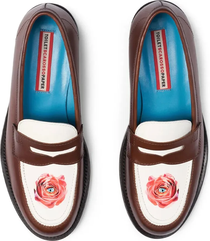 Rose-Embellished Loafers - Image 4