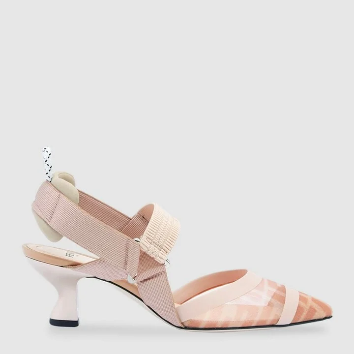 Rose Leather Colibrì Sandals