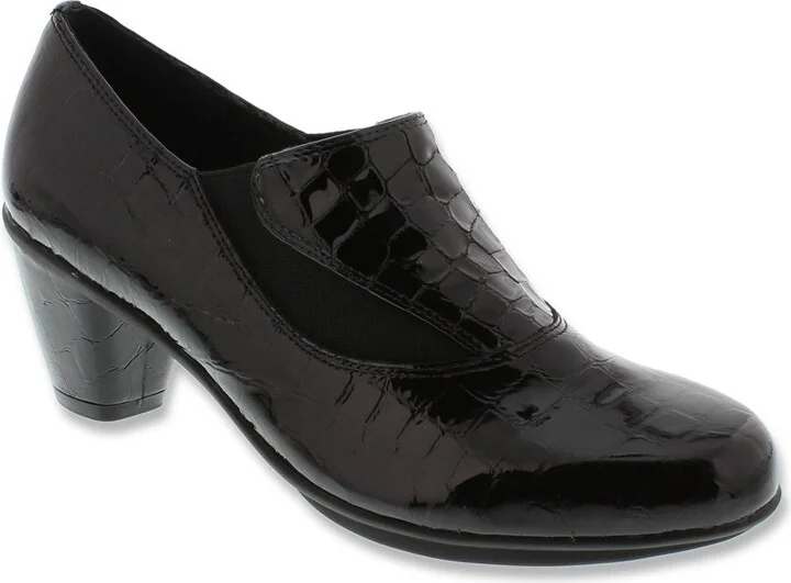 Black Patent Croc
