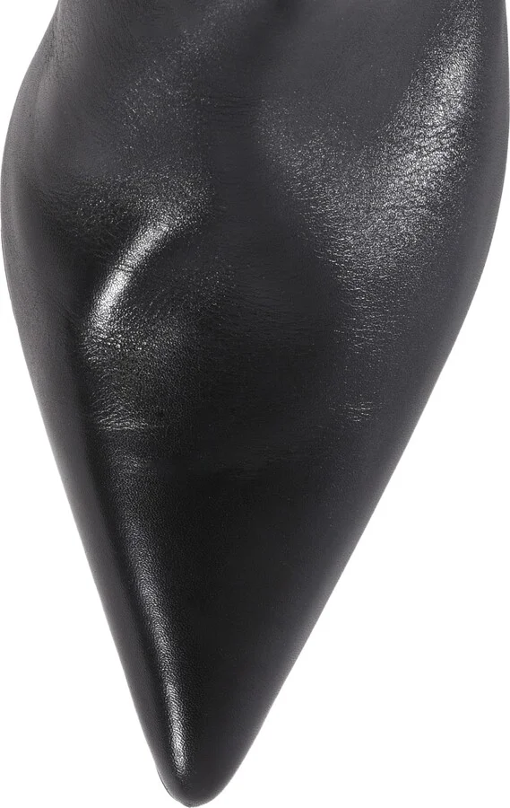 Rose Pointed Toe Over the Knee Kitten Heel Boot - Image 4