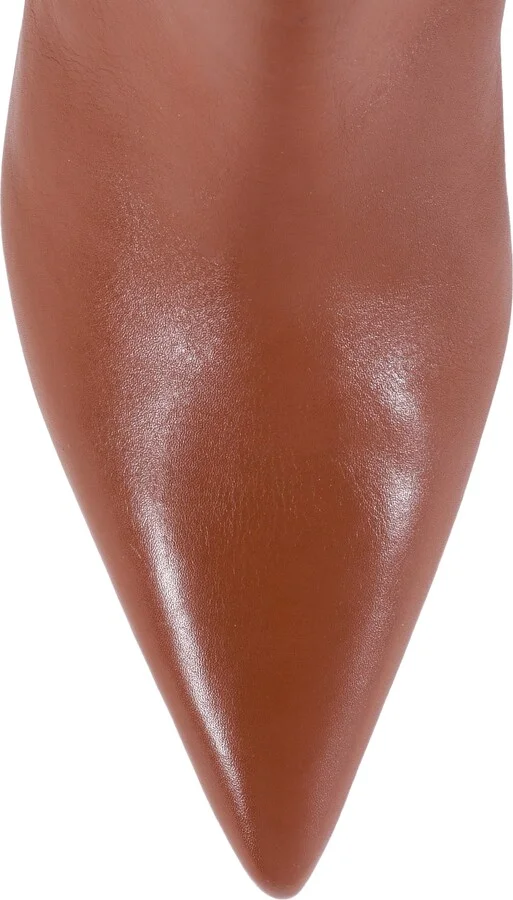 Rose Pointed Toe Over the Knee Kitten Heel Boot - Image 8