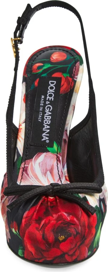 Rose Print Slingback Pump - Image 4