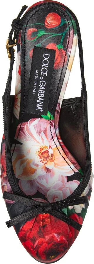 Rose Print Slingback Pump - Image 5