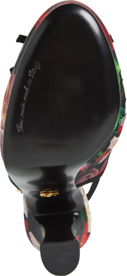 Rose Print Slingback Pump - Image 6
