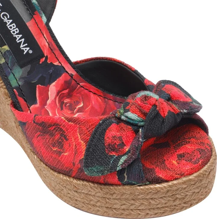 Rose Print Wedge - Image 4