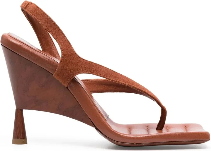 Rose slingback sculpted sandals