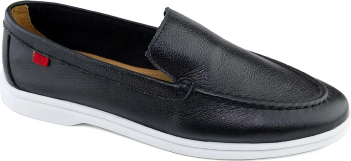 BLACK NAPA SOFT/ WHITE SOLE