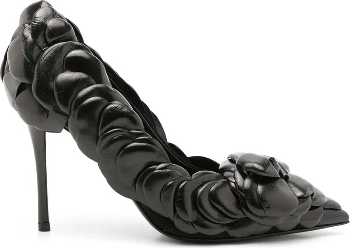 Rose stiletto pumps