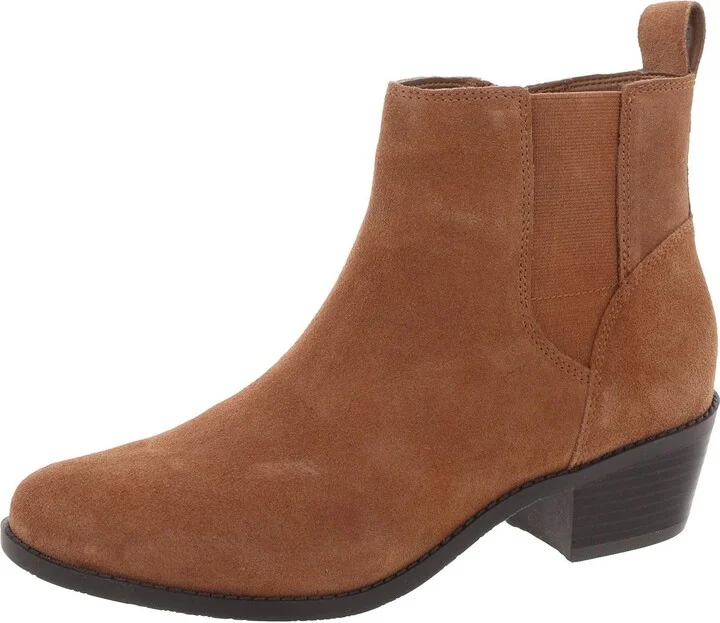 Roseland Womens Suede Ankle Chelsea Boots