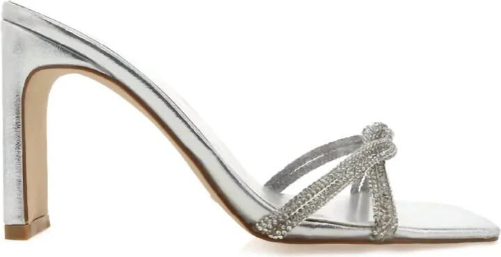 Rosemary Heel In Silver Clear
