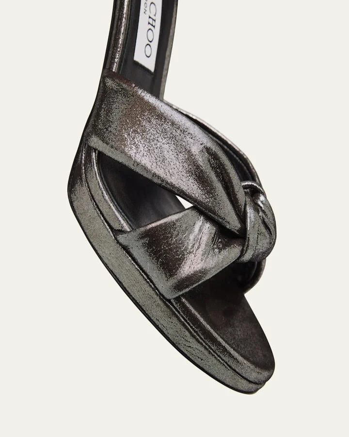 Rosie 100 Shimmer Suede Sandals - Image 2