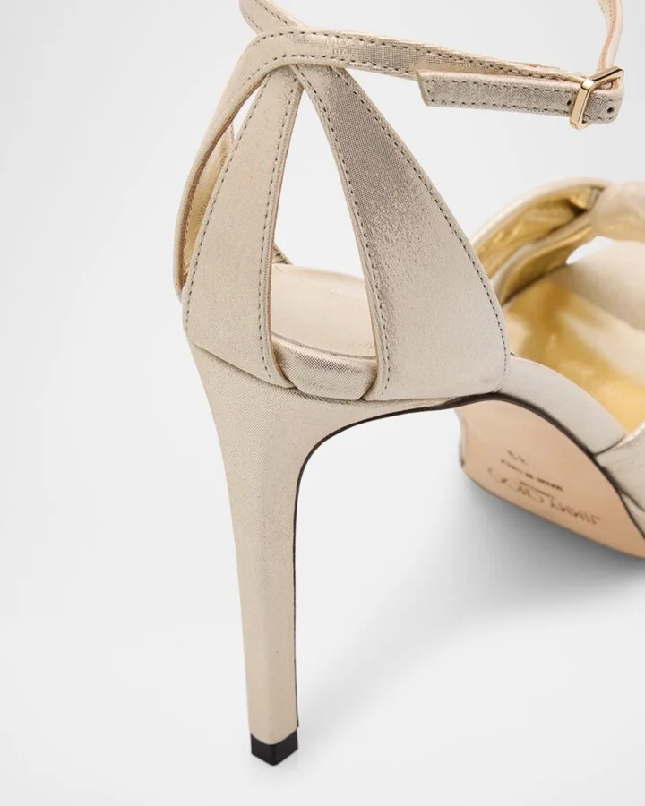 Rosie 100 Shimmer Suede Sandals - Image 2