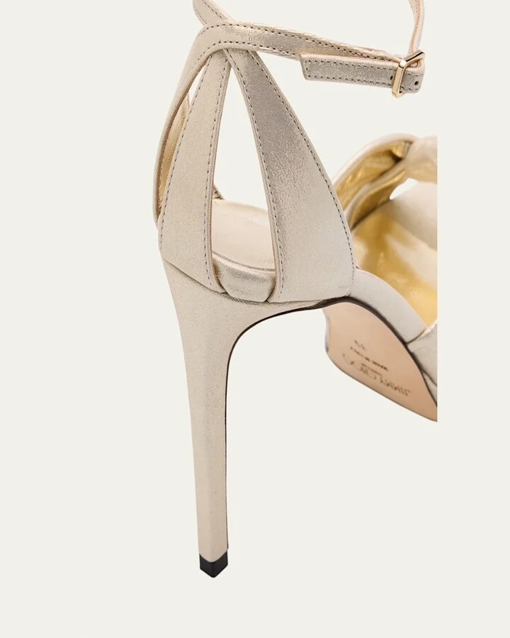 Rosie 100 Shimmer Suede Sandals - Image 2
