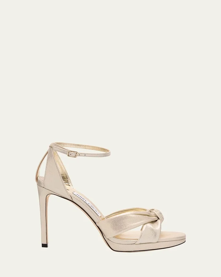 Rosie 100 Shimmer Suede Sandals